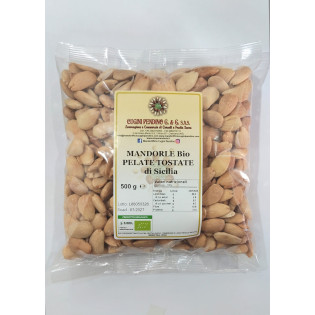 Mandorle Bio - Pelate e tostate - 500g Mandorle Bio - Pelate e tostate - 500g
