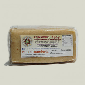 Pasta Di Mandorla Biologica - per latte di mandorla